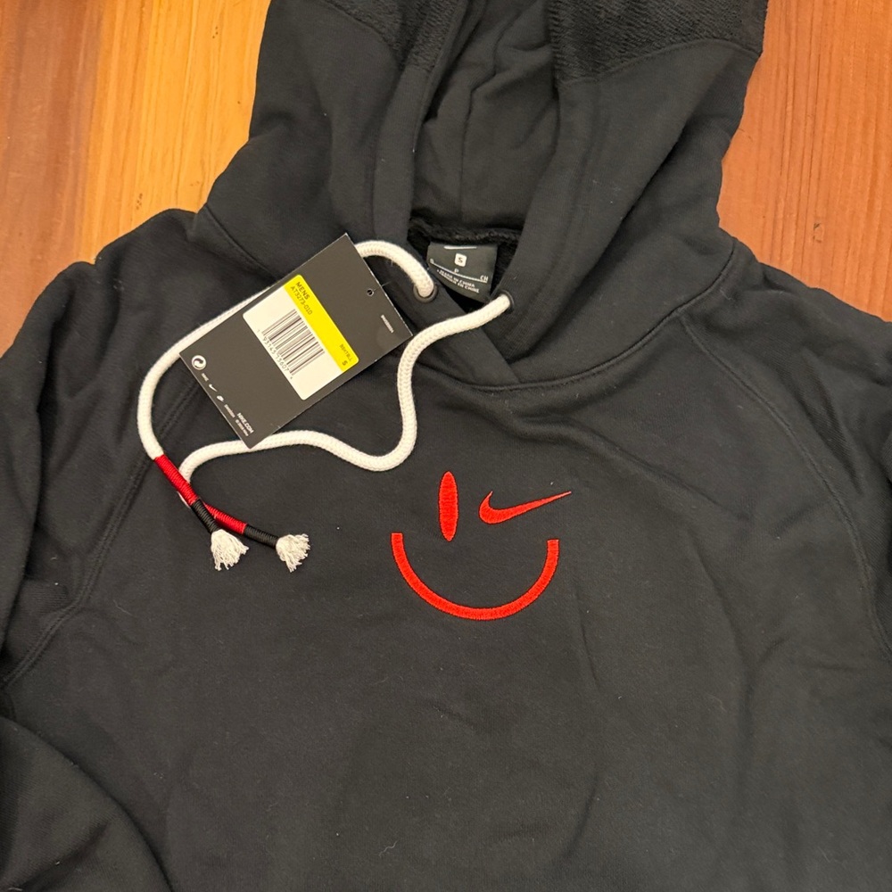 Nike Black hoodie with Red wink Logo